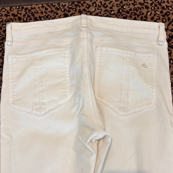 Rag & Bone White Skinny Jeans with Ankle Zippers - Picture 11 of 12